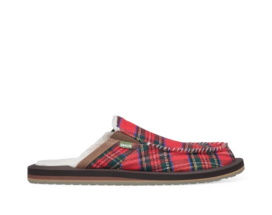 Sanuk M You Got My Back St Plaid Chill Crimson