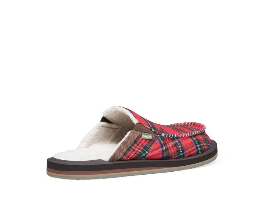 Sanuk M You Got My Back St Plaid Chill Crimson
