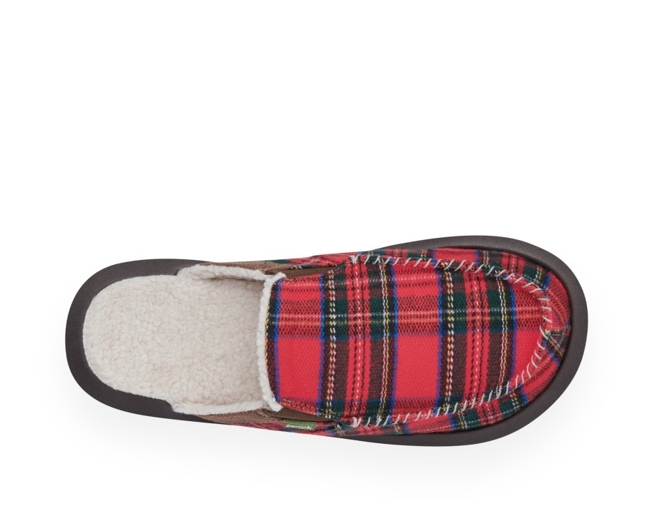 Sanuk M You Got My Back St Plaid Chill Crimson