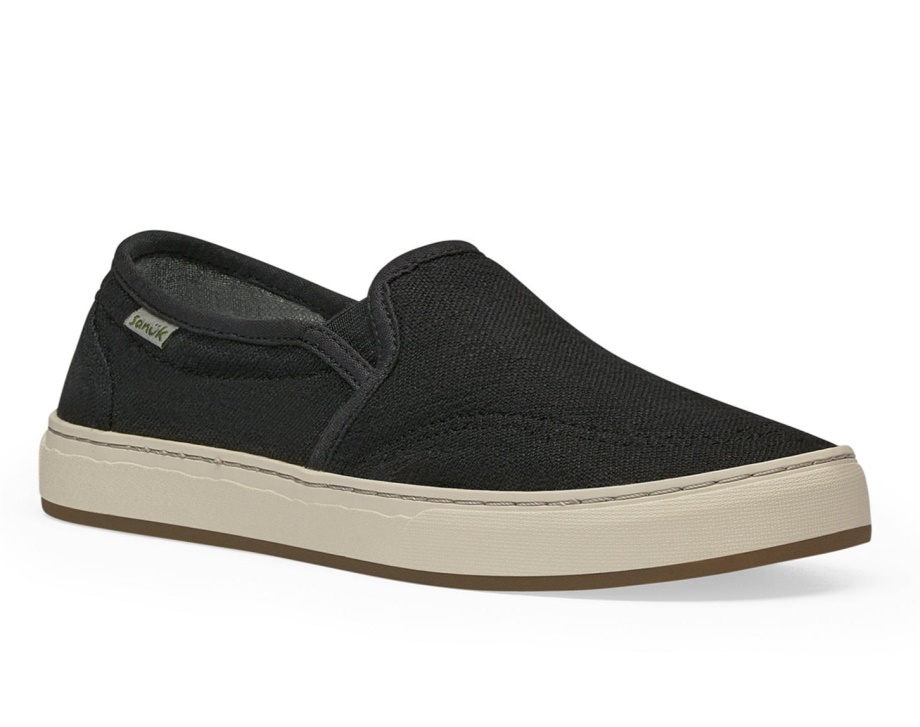 Sanuk W Avery ヘンプ ウォッシュド ブラック