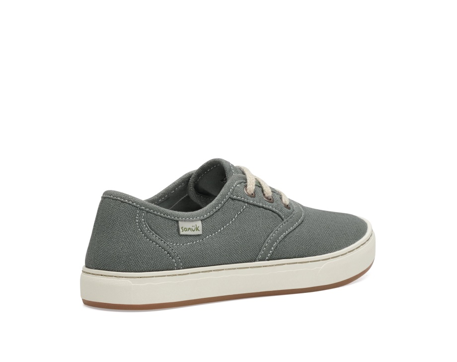 Sanuk W Avery レース麻スレート