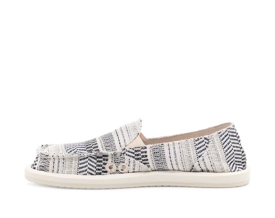 Sanuk W Donna Boho ブラック ホワイト