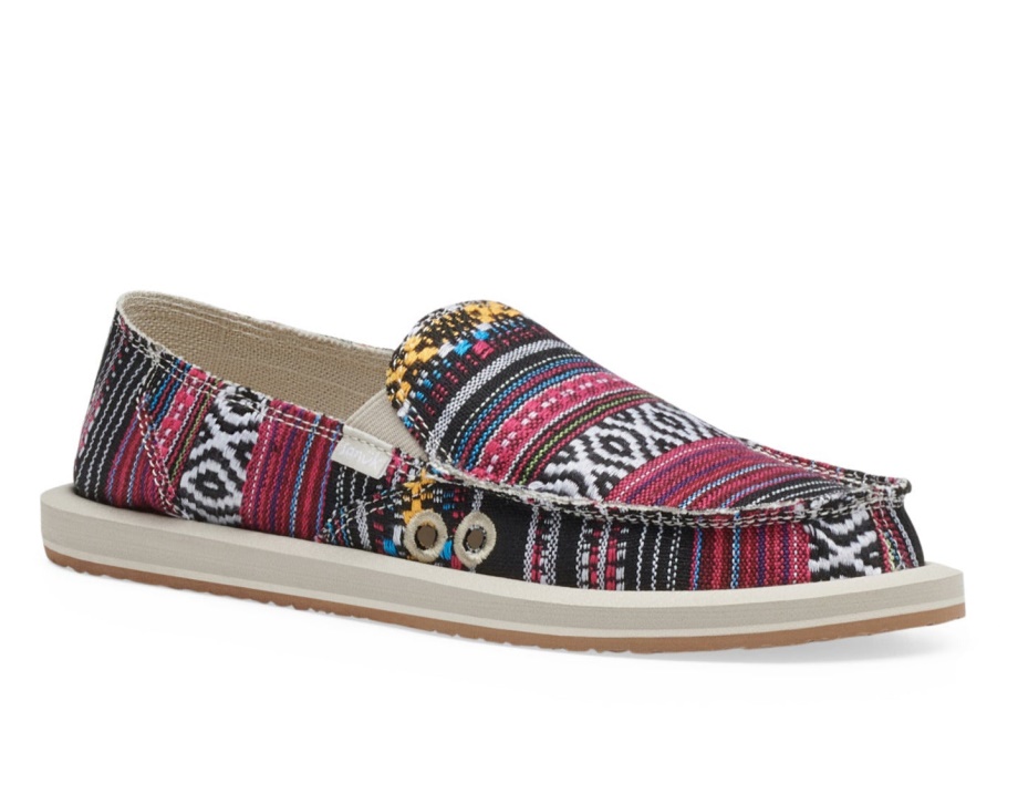 Sanuk W Donna Geo ブラック マルチ