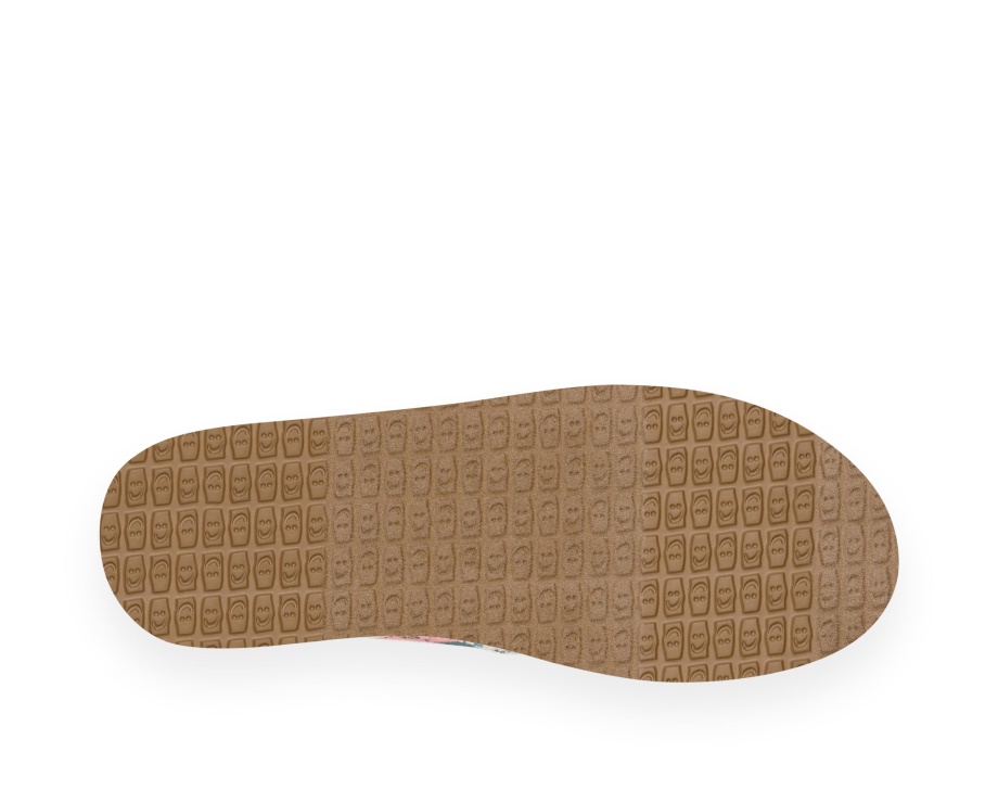 Sanuk W Donna トロピカル ピンクグリーン