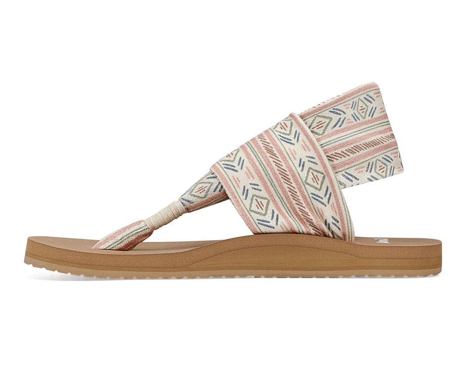 Sanuk W Sling St ブランケット ローズ マルチ