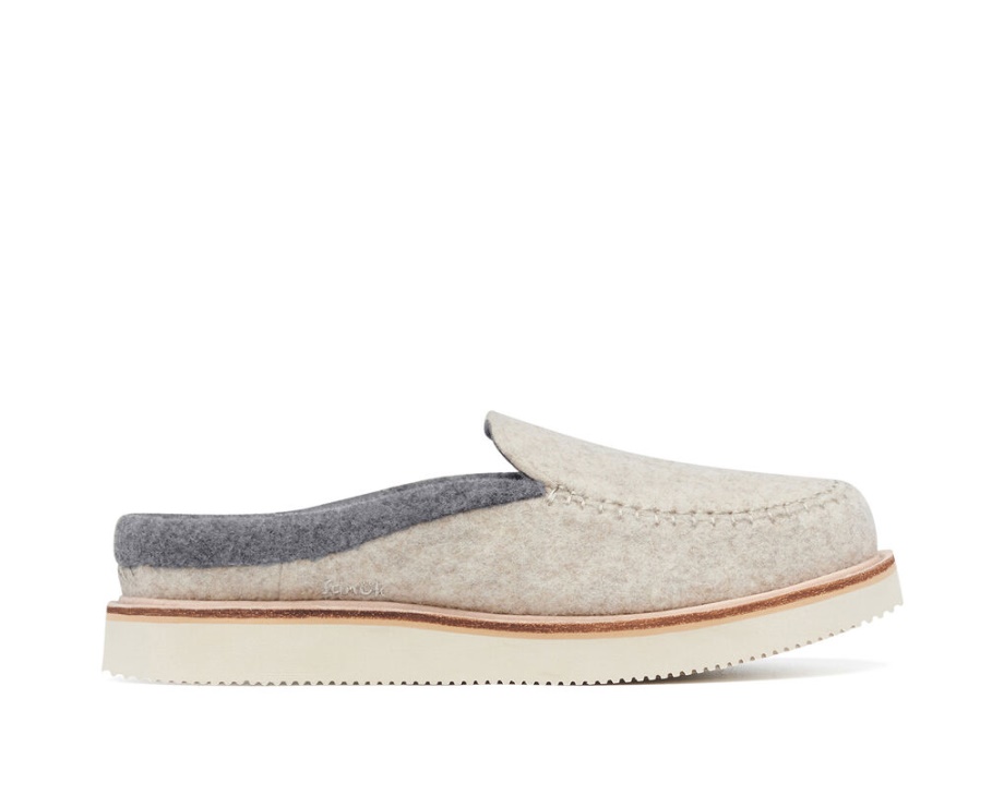 サヌーク コージー バイブ スリッパ Sm ウール オートミール