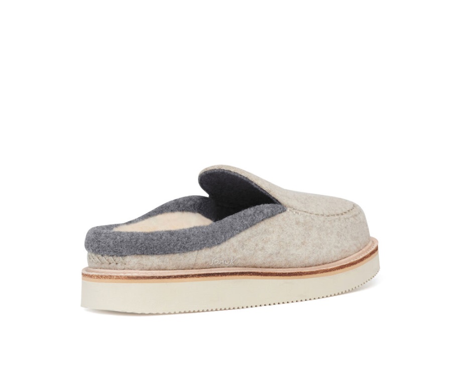 サヌーク コージー バイブ スリッパ Sm ウール オートミール