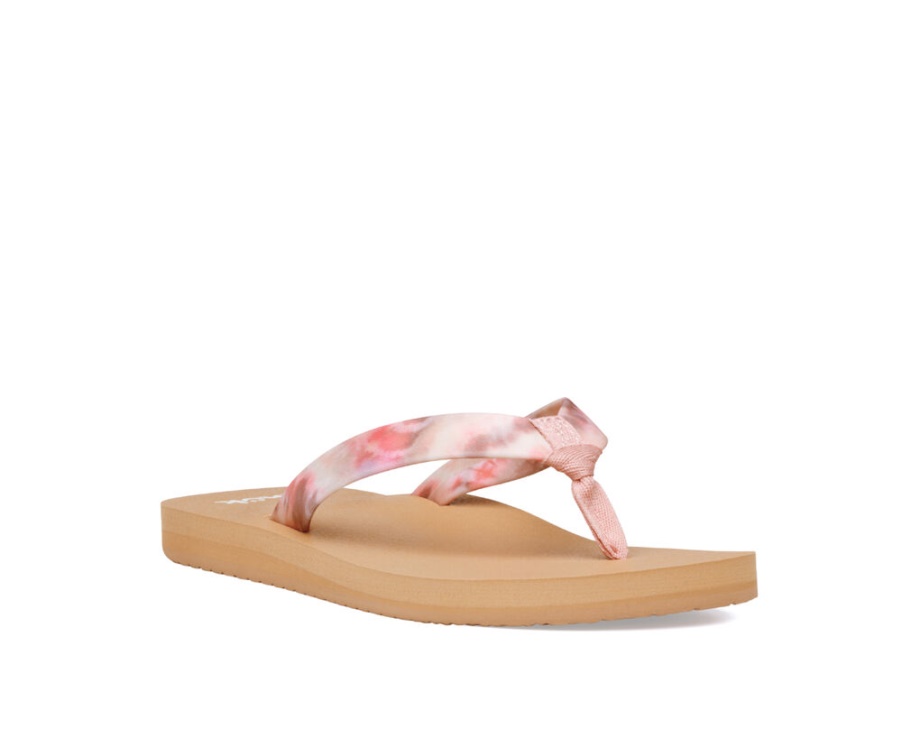 Sanuk Ashland St タイダイ ピンク マルチ